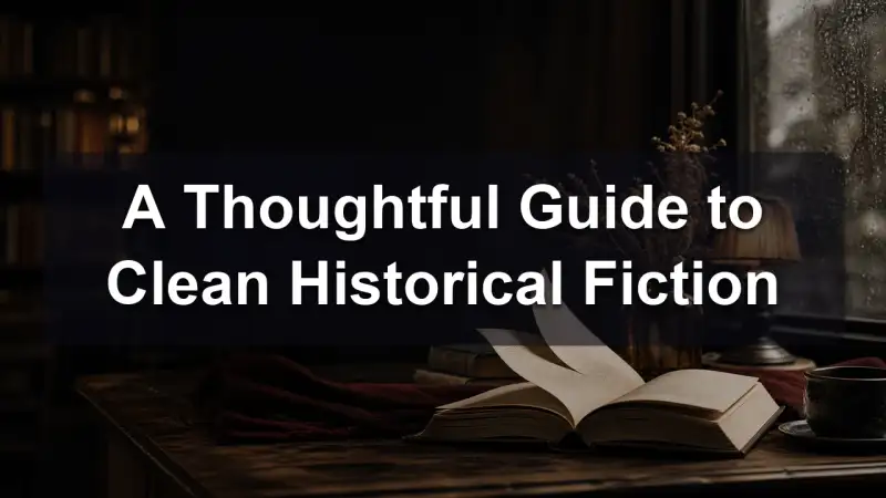 A reader choosing clean historical fiction