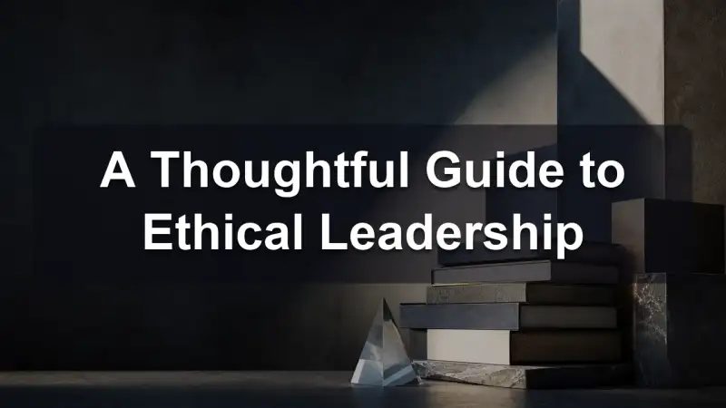 A compass and an open book on ethical leadership