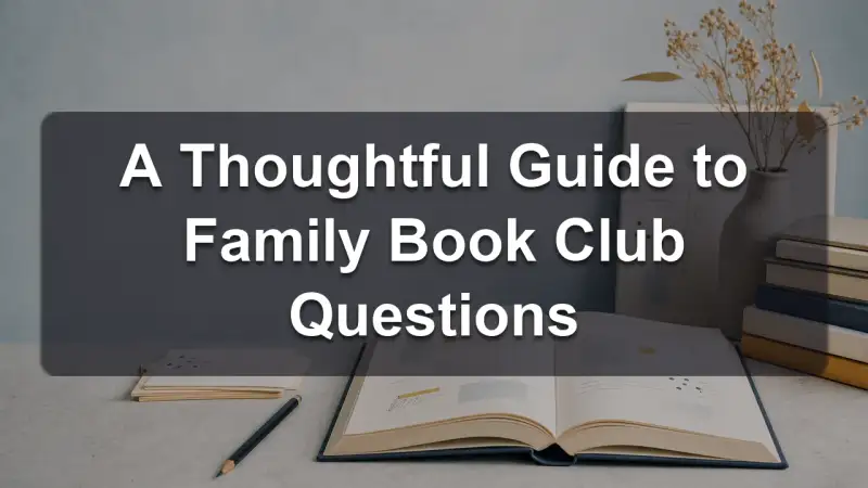How to run a family book club