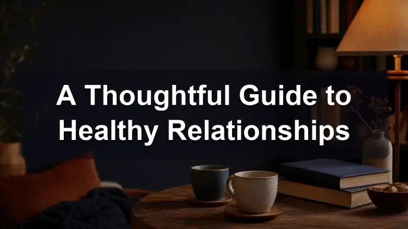 A guide to healthy relationships, reading recommendations