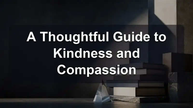 Two hands holding a book, symbolizing kindness and compassion