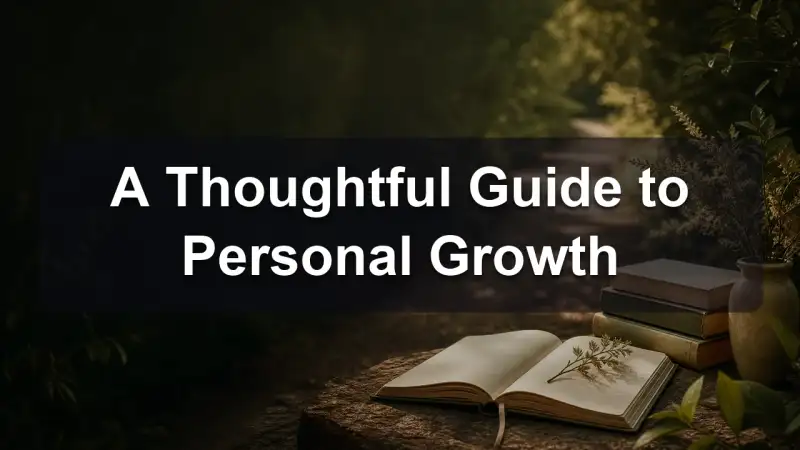 Person reading and taking notes, personal growth journey
