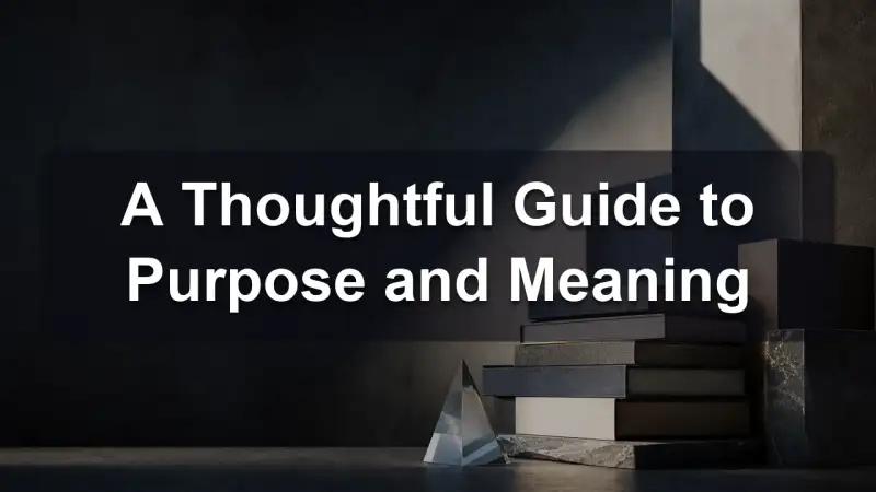 An open book and a starry sky on the subject of purpose and meaning