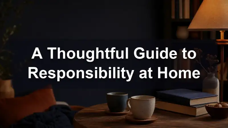 A guide to responsibility at home, reading recommendations