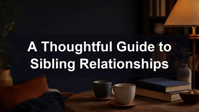 Books on sibling relationships, reading guide