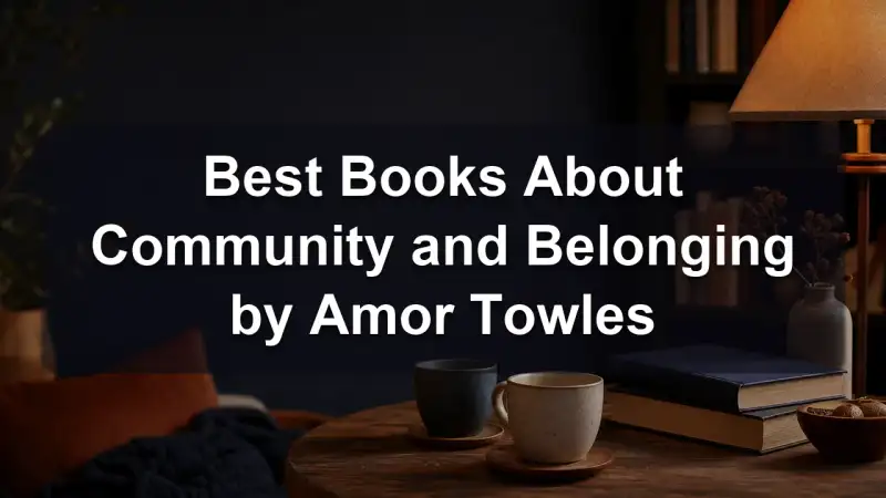Amor Towles books about community and belonging