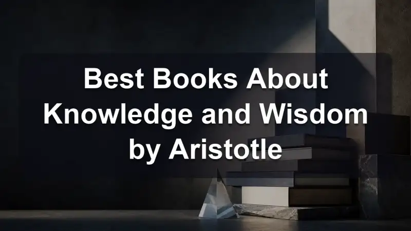 Stack of books by Aristotle and related literature on philosophy