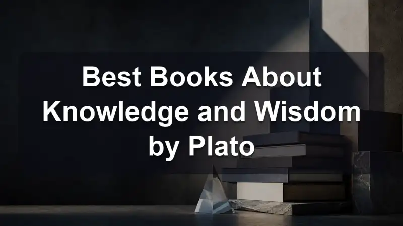 Stack of books by Plato and related literature on philosophy