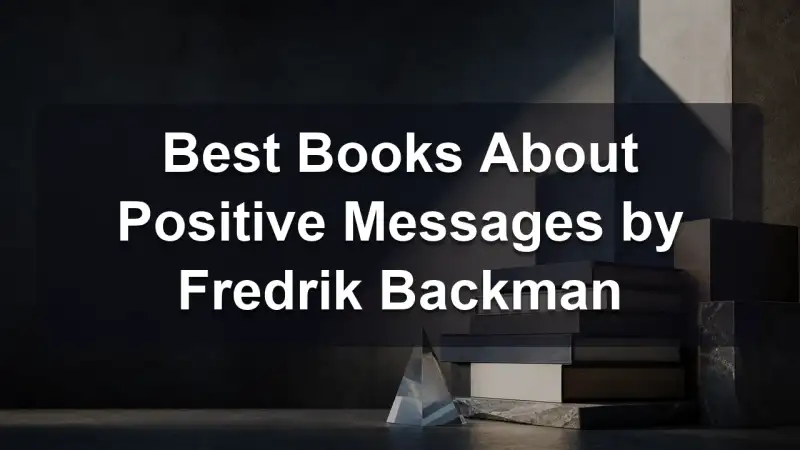 Stack of books by Fredrik Backman and related literature on kindness