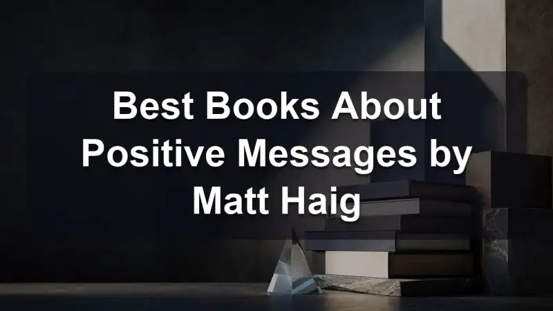 Stack of books by Matt Haig and related literature on hope