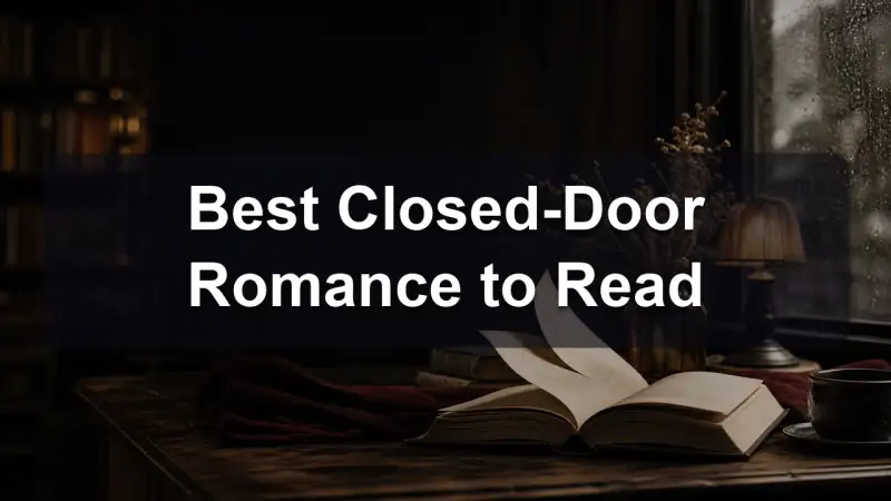 A curated stack of closed-door romance books