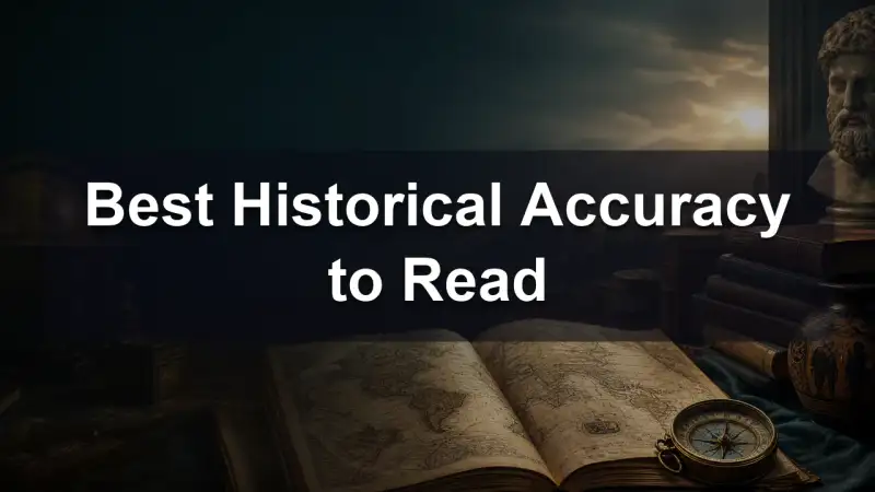 A magnifying glass over an old map and a stack of history books on a desk