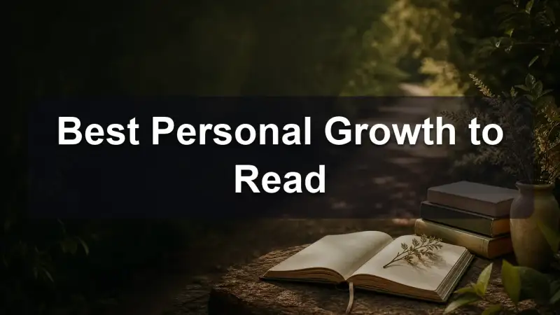 Stack of personal growth books on a table, reading recommendations