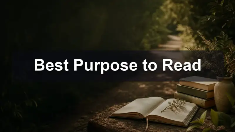 Books about purpose and meaning on a table