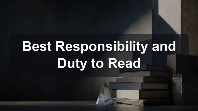 A stack of books about responsibility and duty with a lantern beside it