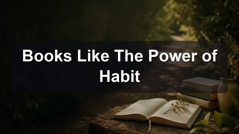 Books about habits and routines on a table