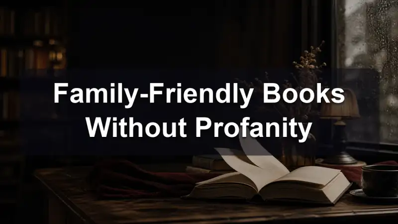 A family sharing books without profanity