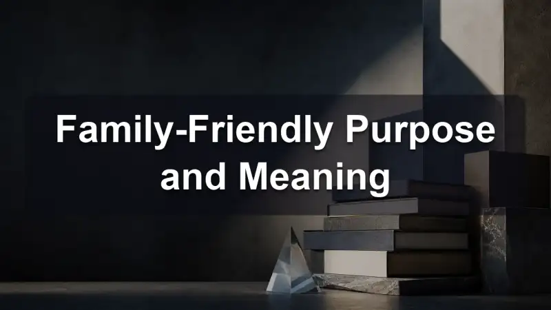 A family reading books about purpose and meaning together