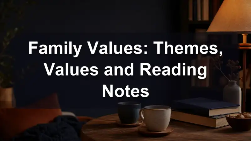 Reading notes on family values themes