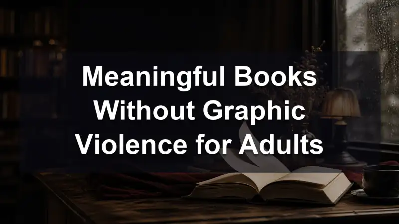 A thoughtful stack of literary books without graphic violence