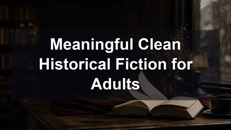 A thoughtful stack of clean historical fiction