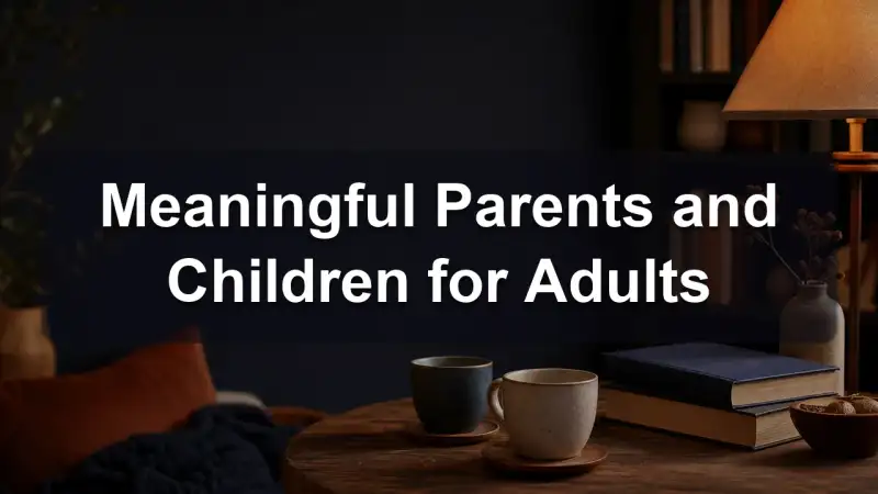 Books about parents and children for adult readers