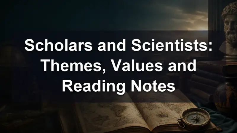 A stack of science biographies, a notebook of equations and a reading lamp on a desk